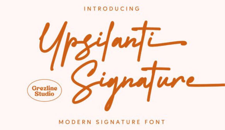 Ypsilanti Signature Font