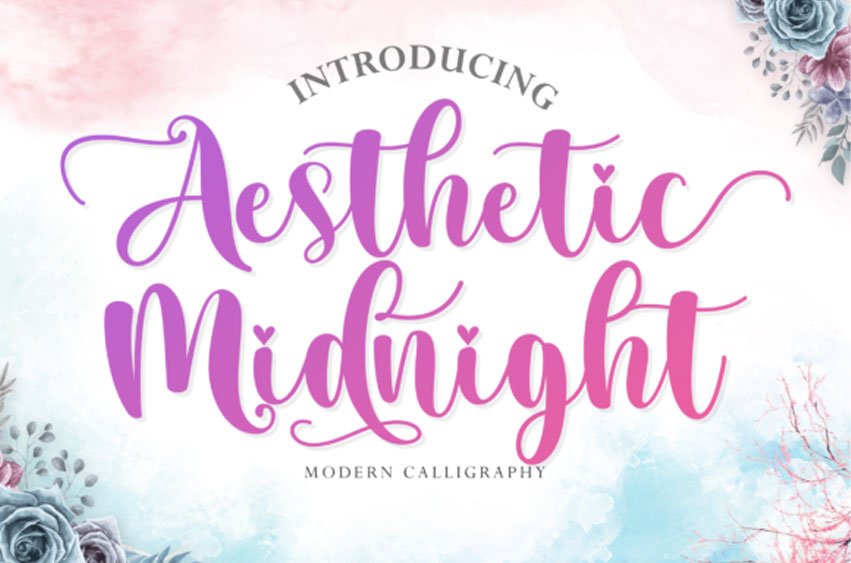 Aesthetic Midnight Font