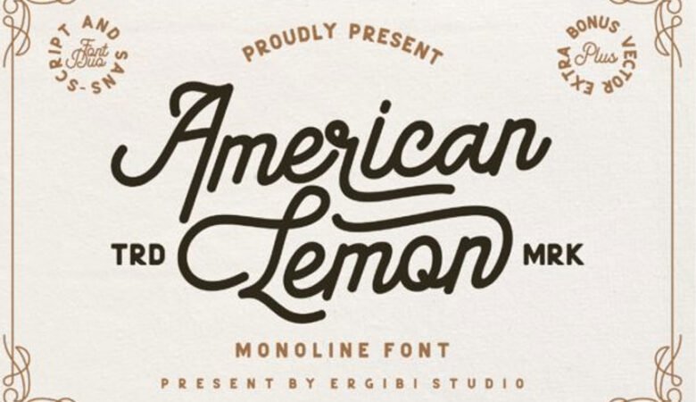 American Lemon Font