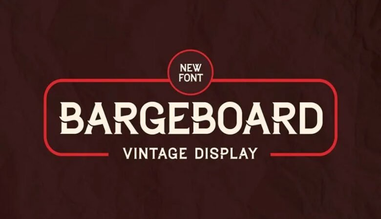 Bargeboard Font