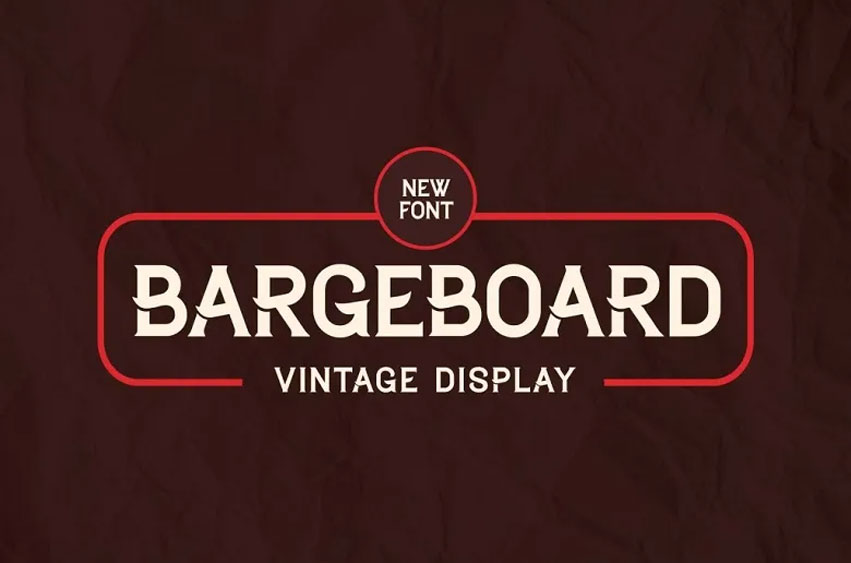 Bargeboard Font