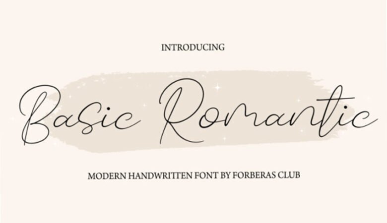 Basic Romantic Font