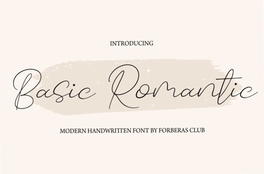 Basic Romantic Font