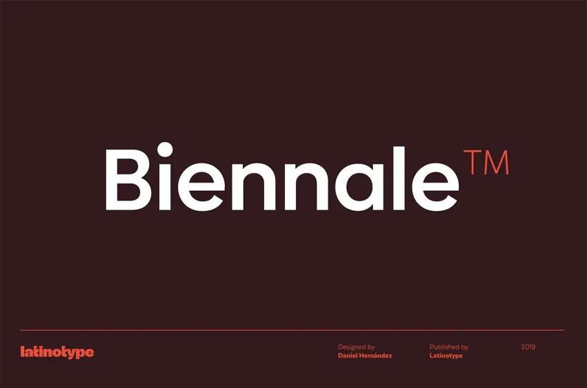 Biennale Font