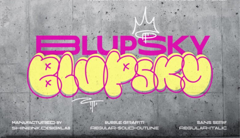 Blupsky Font