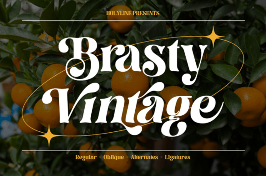 Brasty Vintage Font