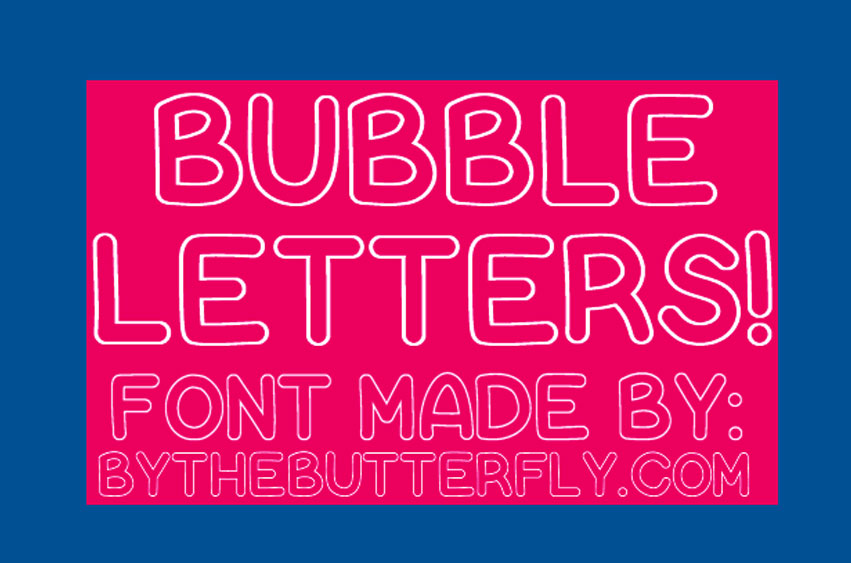 Bubble Letters Font