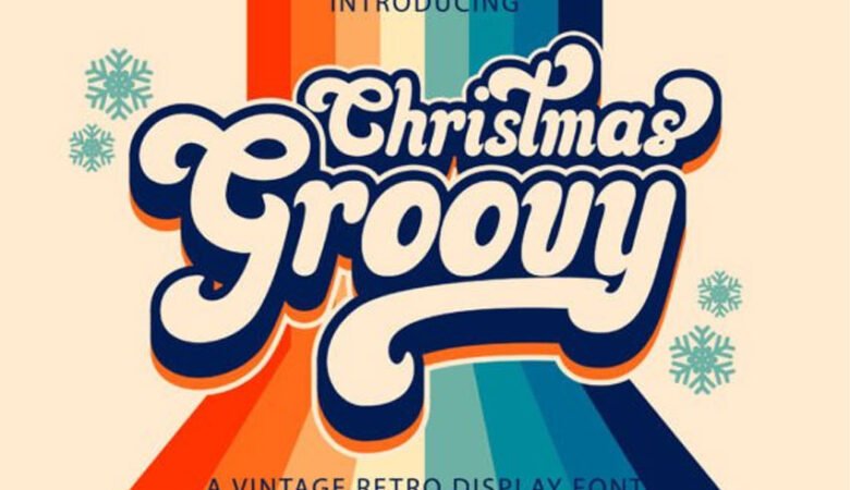 Christmas Groovy Font