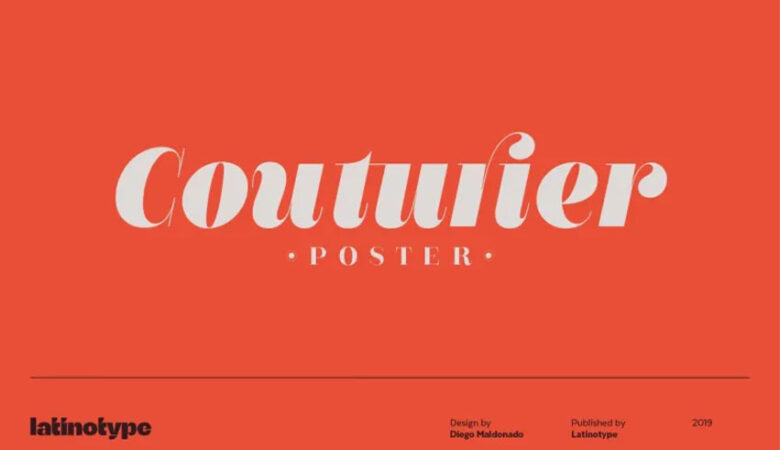 Couturier Poster Font
