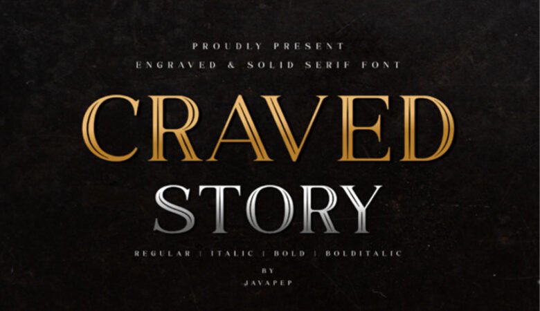 Craved Story Font