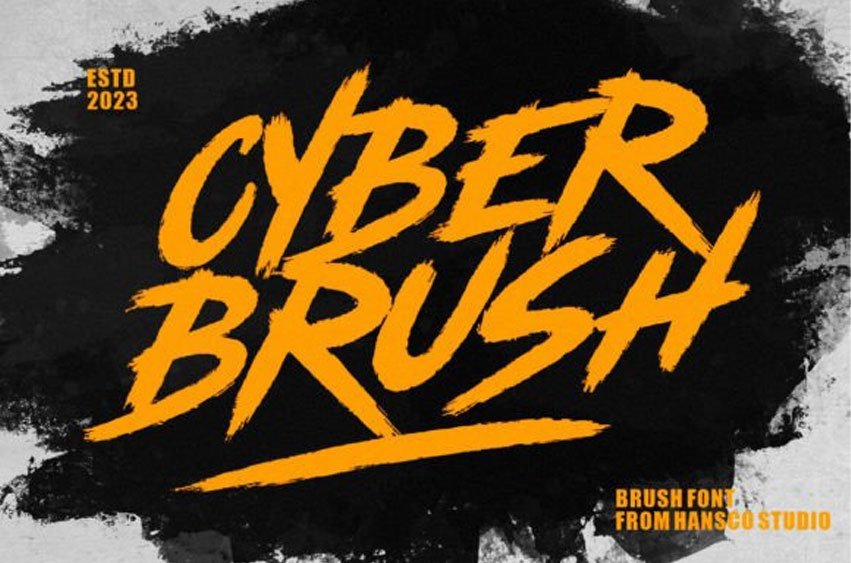 Cyber Brush Font