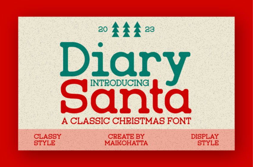 Diary Santa Font