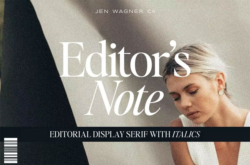 Editor’s Note Font