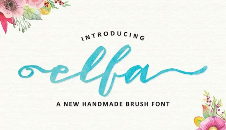 Elfa Brush Font