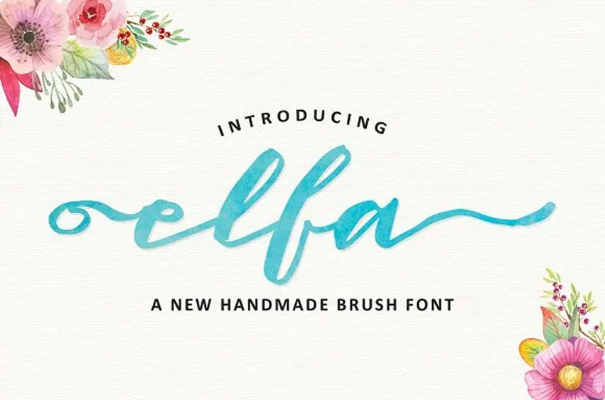 Elfa Brush Font