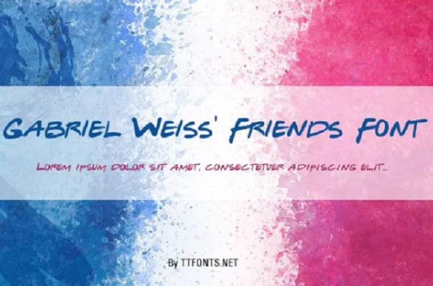 Gabriel Weiss’ Friends Font