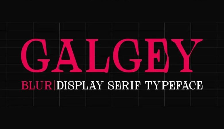 Galgey Blur Font