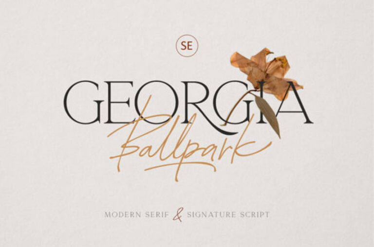 Georgia Ballpark Font - Creative Fonts