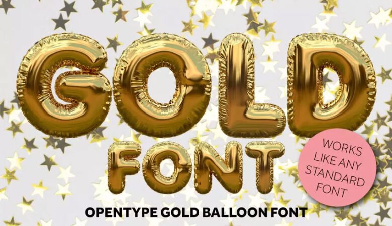 Gold Font