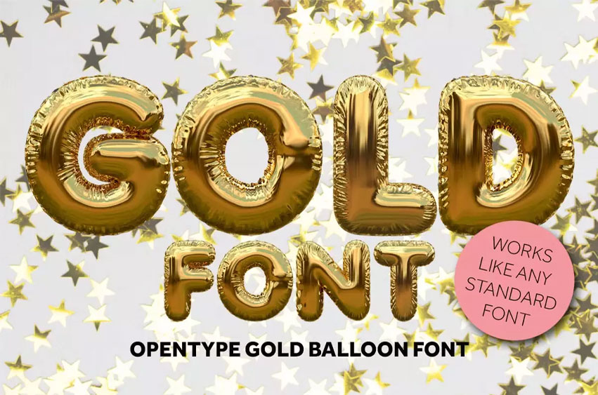 Gold Font
