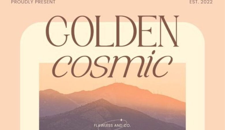 Golden Cosmic Font