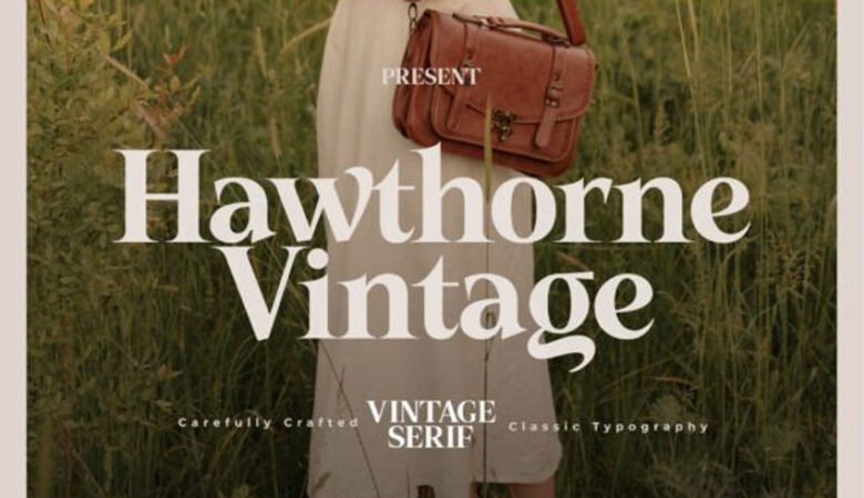 Hawthorne Vintage Font