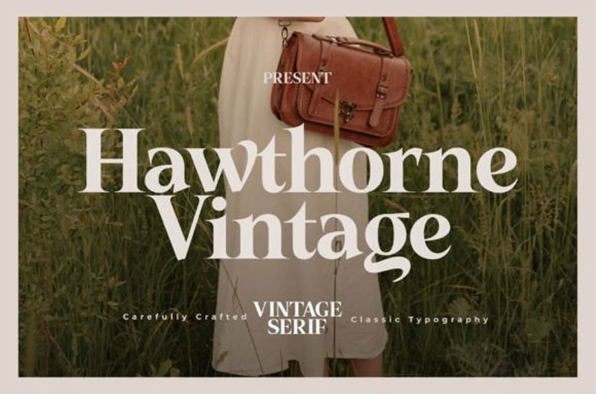 Hawthorne Vintage Font