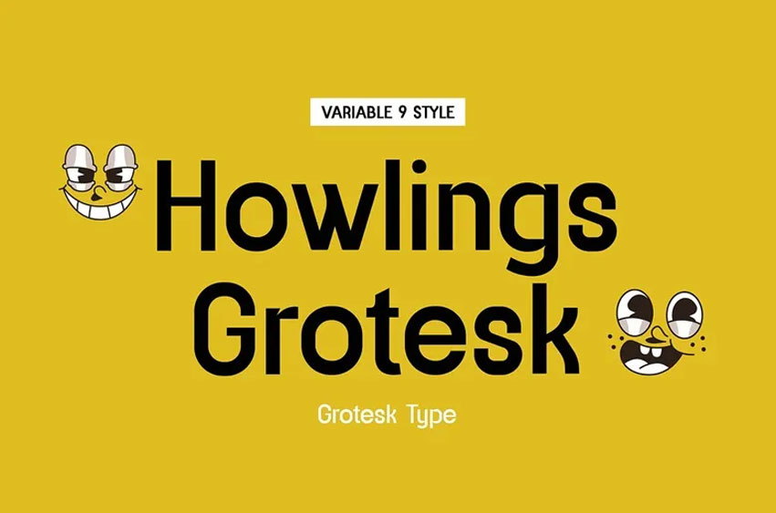 Howlings Grotesk Font