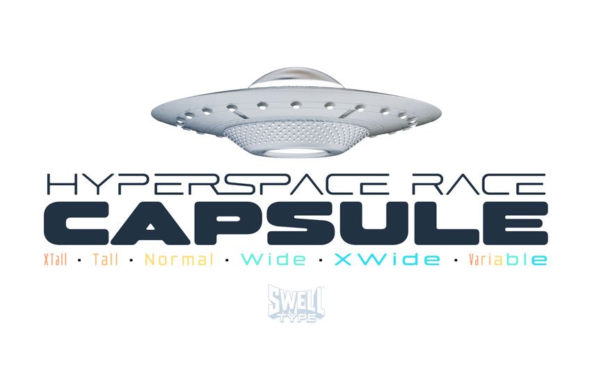 Hyperspace Race Capsule Font