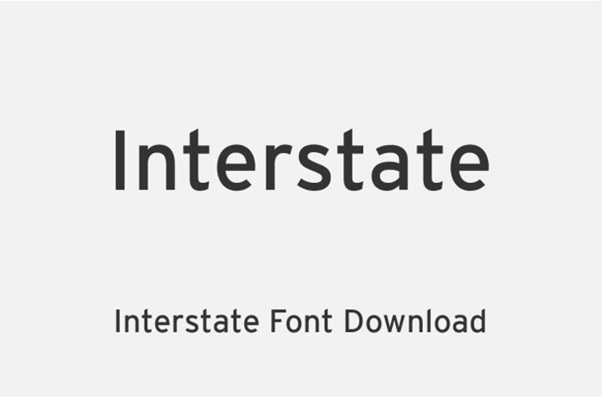 Interstate Font