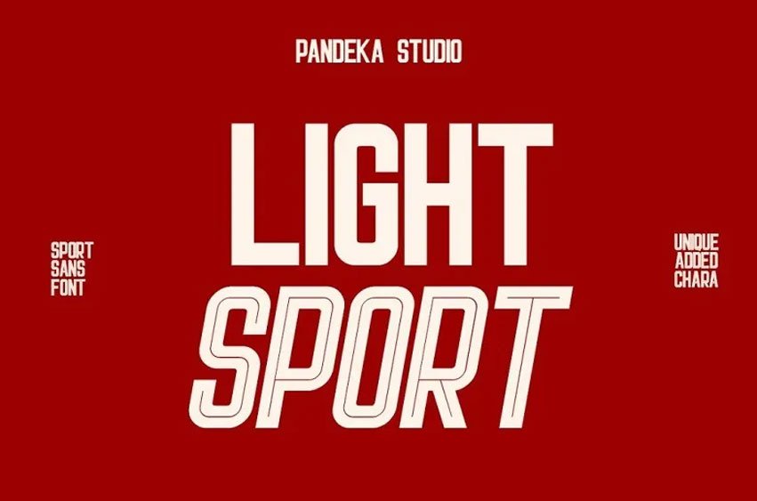 Light Sport Font