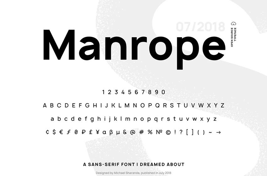 Manrope Font