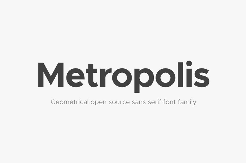 Metropolis Geometrical Font