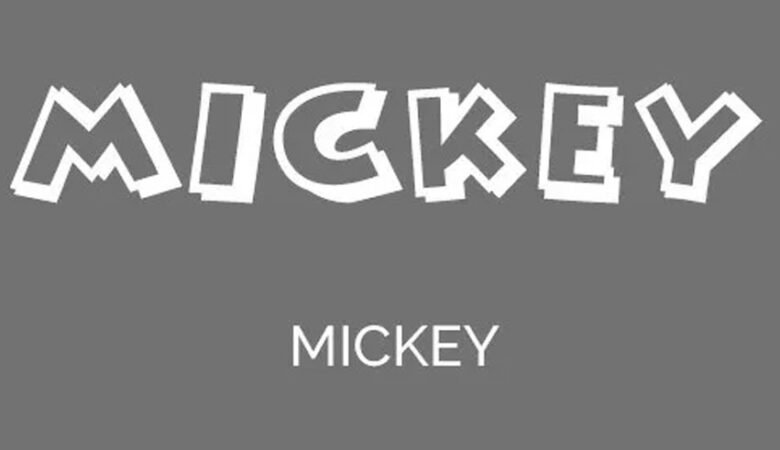 Mickey Ears Font