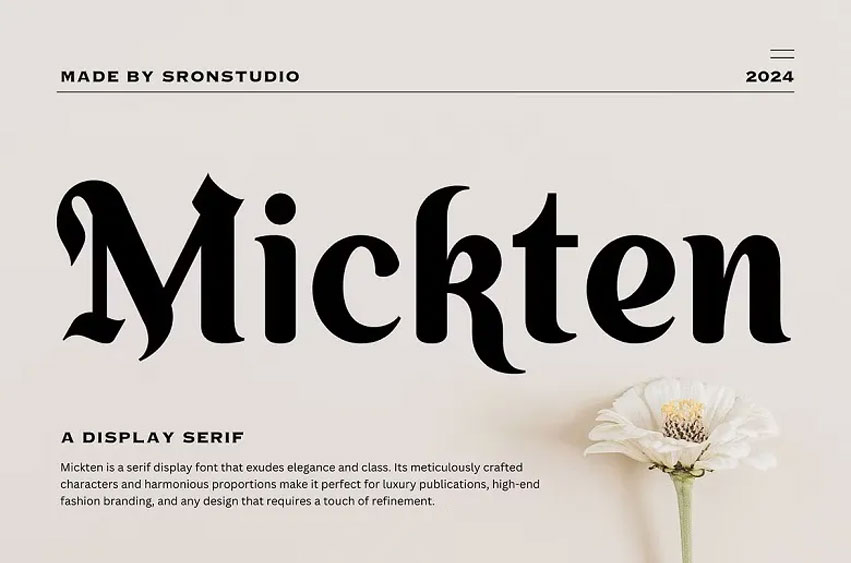 Mickten Font