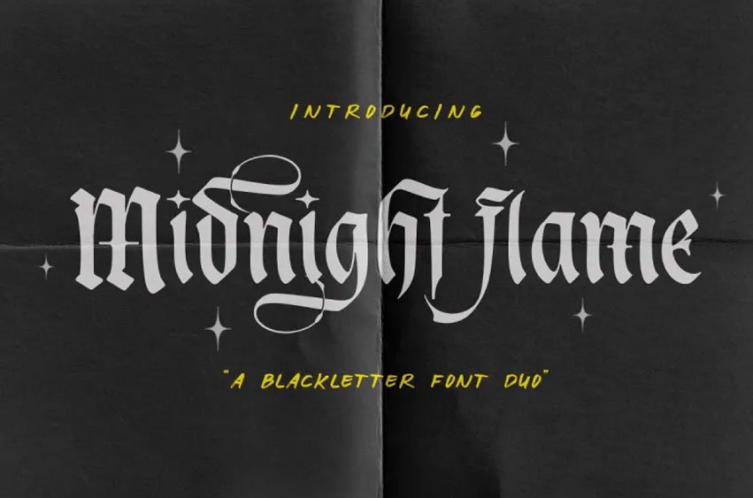 Midnight Flame Font