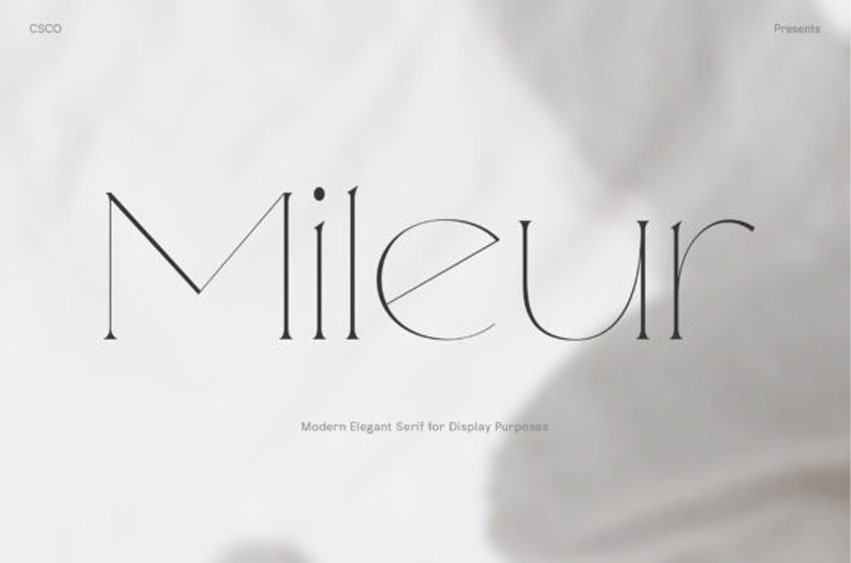 Mileur Font