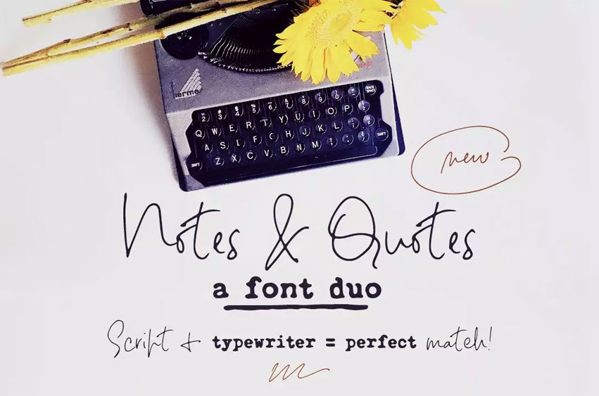 Notes And Quotes Font