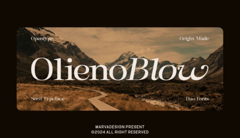 Olieno Blow Font