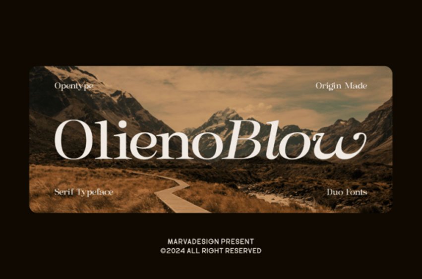 Olieno Blow Font