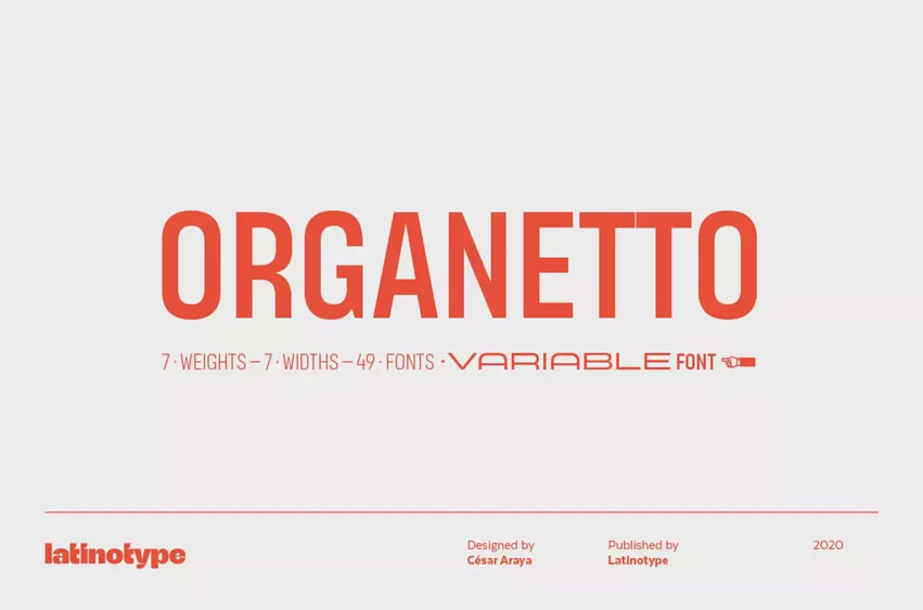 Organetto Font