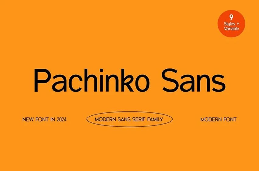 Pachinko Sans Font