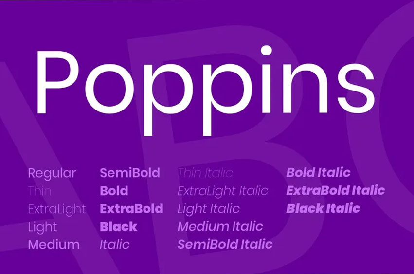 Poppins Sans Font