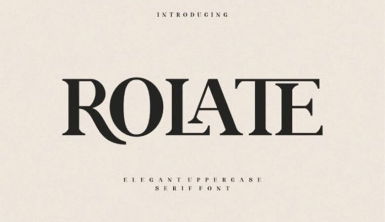 Rolate Font