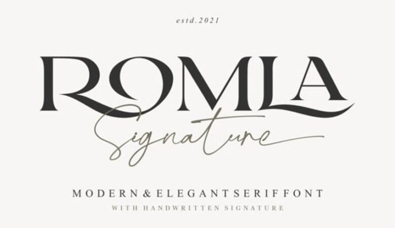 Romla Signature Font