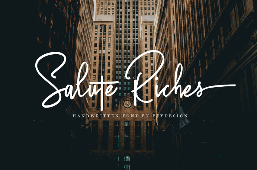 Salute Riches Font