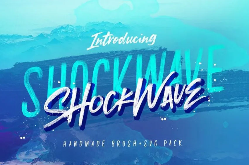 Shockwave Handmade Font