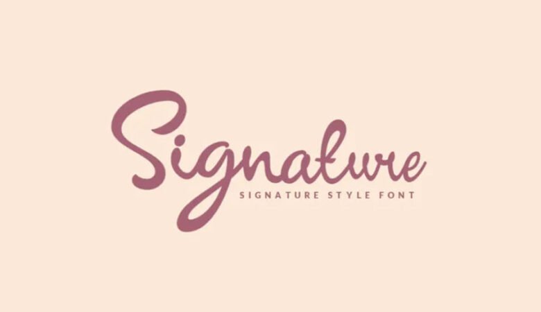 Signature Style Font