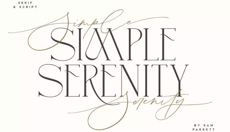 Simple Serenity Font