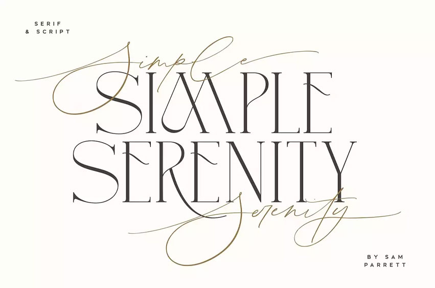 Simple Serenity Font